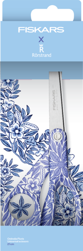 Fiskars - Universalschere "Ostindia Floris Blue" Rörstrand Universal Scissors 21cm