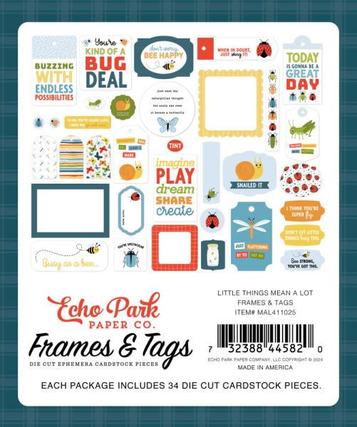 Echo Park - Stanzteile & Anhänger "Little Things Mean A Lot" Frames & Tags 