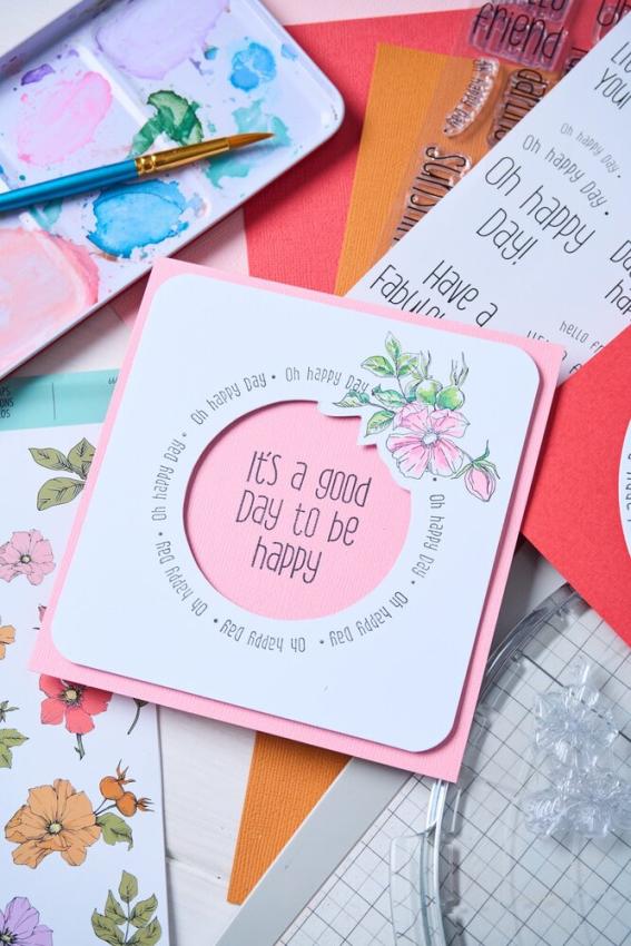 Sizzix - Stempelset "Sending a Little Love Set" Clear Stamps Design by Lisa Jones
