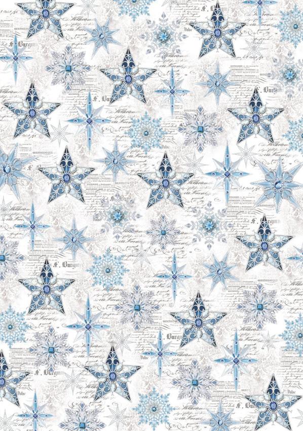 Ciao Bella - Pergamentpapier "Elegance of Blue" Vellum A4 - 6 Bogen