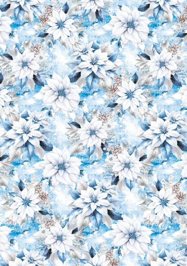 Ciao Bella - Pergamentpapier "Elegance of Blue" Vellum A4 - 6 Bogen