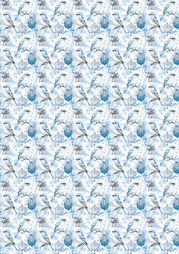 Ciao Bella - Pergamentpapier "Elegance of Blue" Vellum A4 - 6 Bogen