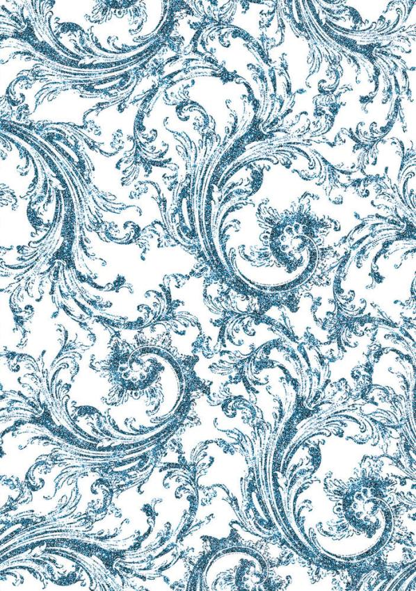 Ciao Bella - Pergamentpapier "Elegance of Blue" Vellum A4 - 6 Bogen