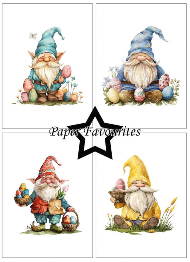 Paper Favourites - Designpapier "Easter Gnomes" Paper Pack A6 - 24 Bogen