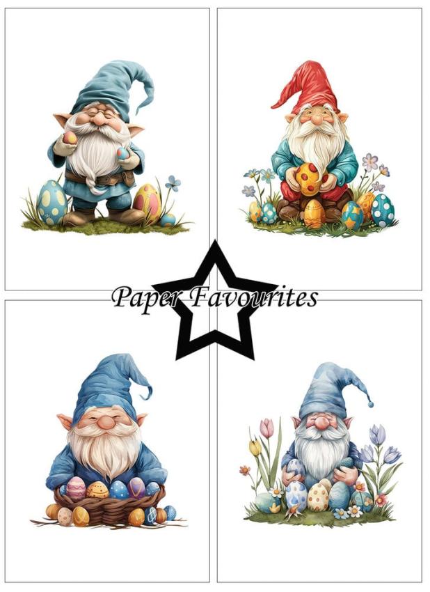 Paper Favourites - Designpapier "Easter Gnomes" Paper Pack A6 - 24 Bogen