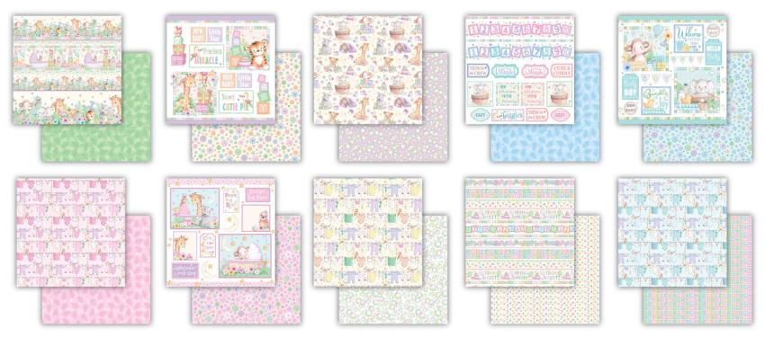Craft Consortium - Designpapier "Little Ones" Paper Pad 12x12 Inch - 30 Bogen