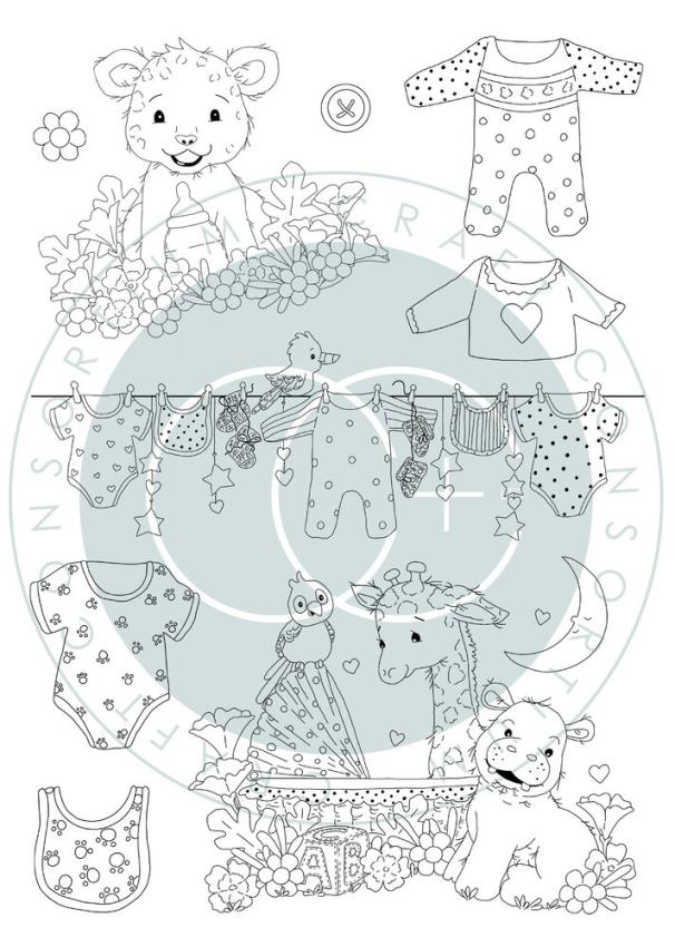 Craft Consortium - Stempelset "Clothes" Clear Stamps