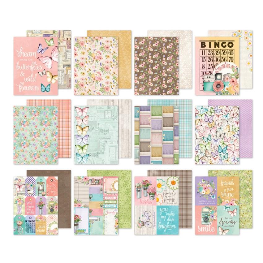Simple Stories - Designpapier "Vintage Flower Shoppe" Paper Pack 6x8 Inch - 24 Bogen