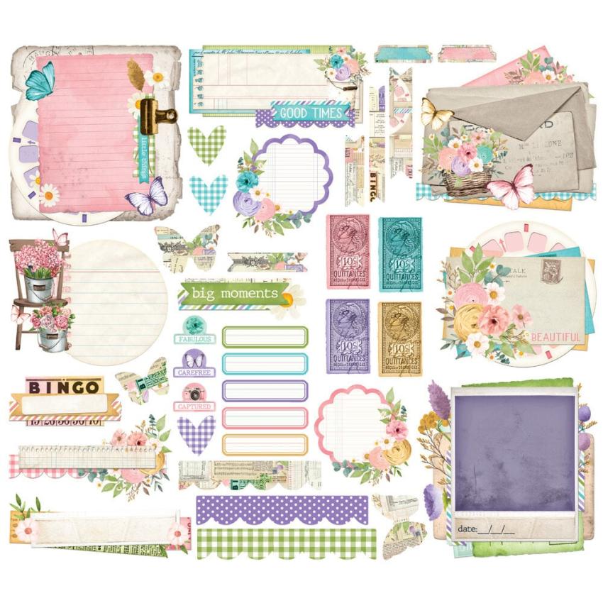 Simple Stories - Stanzteile "Vintage Flower Shoppe" Die Cuts