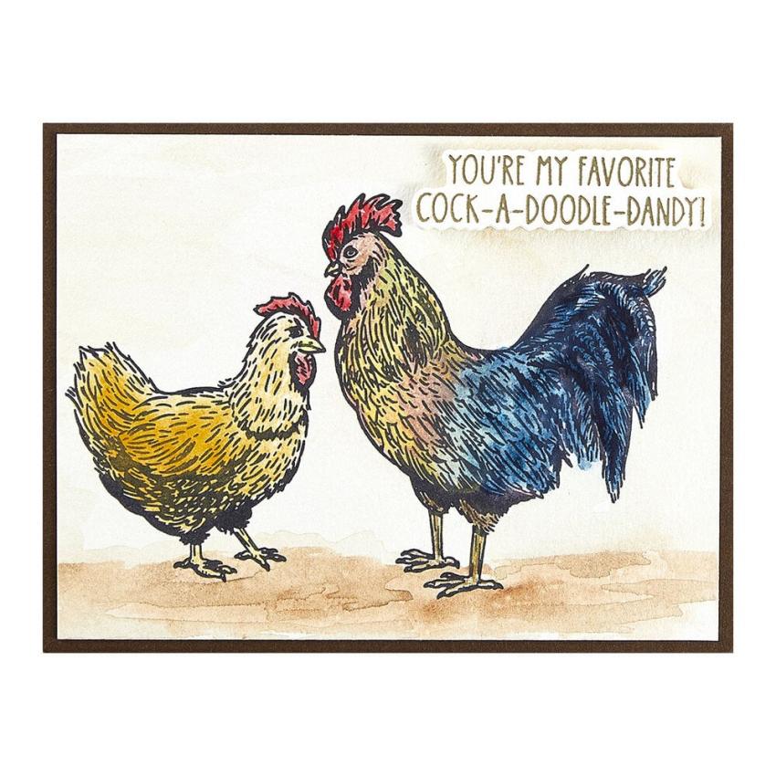 Spellbinders - Buchdrucktechnik "Feathered Friends" BetterPress Plate & Dies