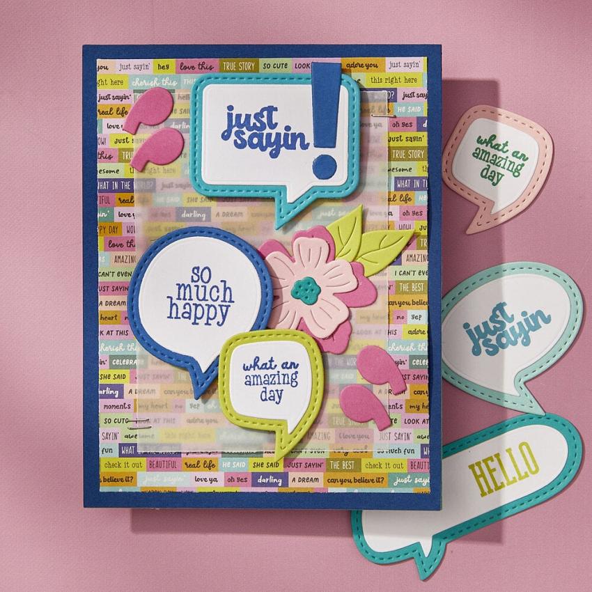 Spellbinders - Stanzschablone "Speech Bubbles" Dies
