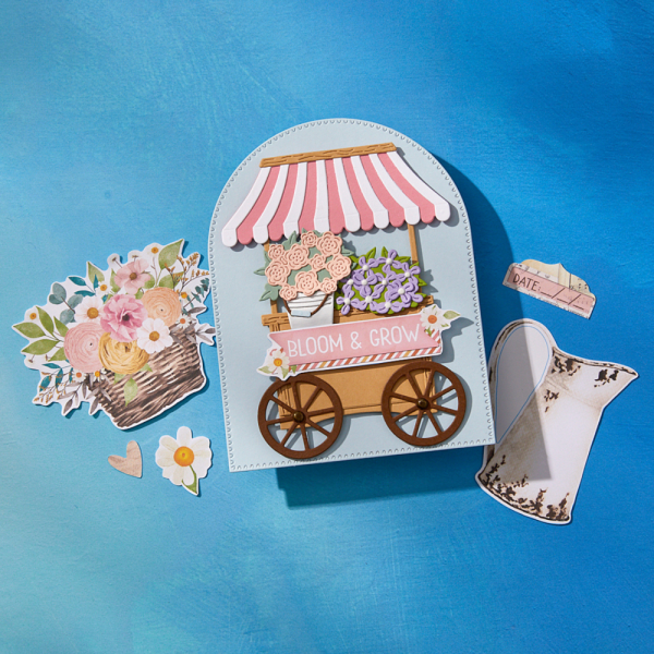 Spellbinders - Stanzschablone "Simple Vintage Flower Shoppe Bundle" Dies