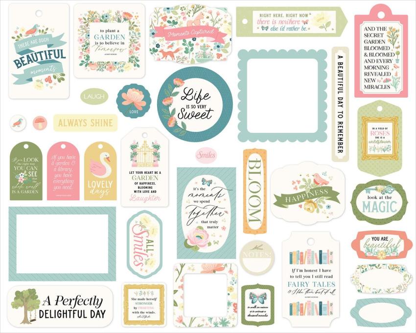 Carta Bella "Secret Garden" Frames & Tags