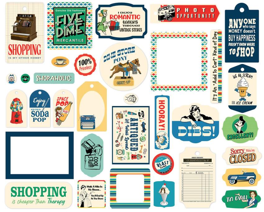 Carta Bella "Mercantile" Frames & Tags