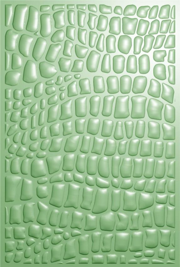 Crafters Companion - Prägefolder "Crocodile Print" 3D Embossingfolder