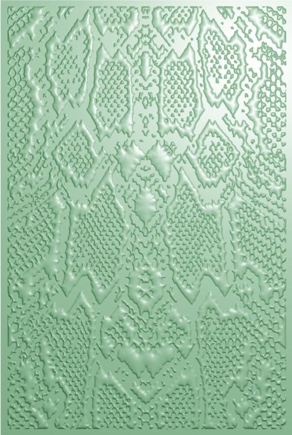 Crafters Companion - Prägefolder "Snake Print" 3D Embossingfolder