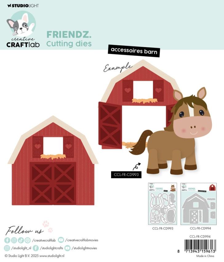 Creative Craft Lab - Studio Light - Stanzschablone "Accessoires Barn" Dies