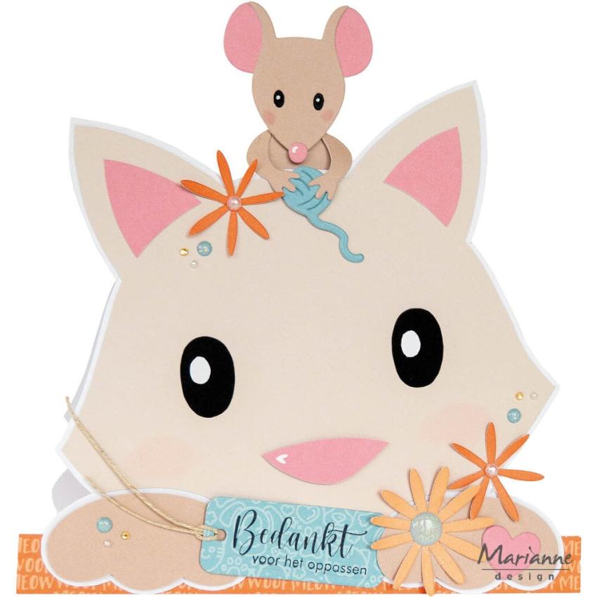 Marianne Design - Schablone 14,9x21cm "Cat" Stencil