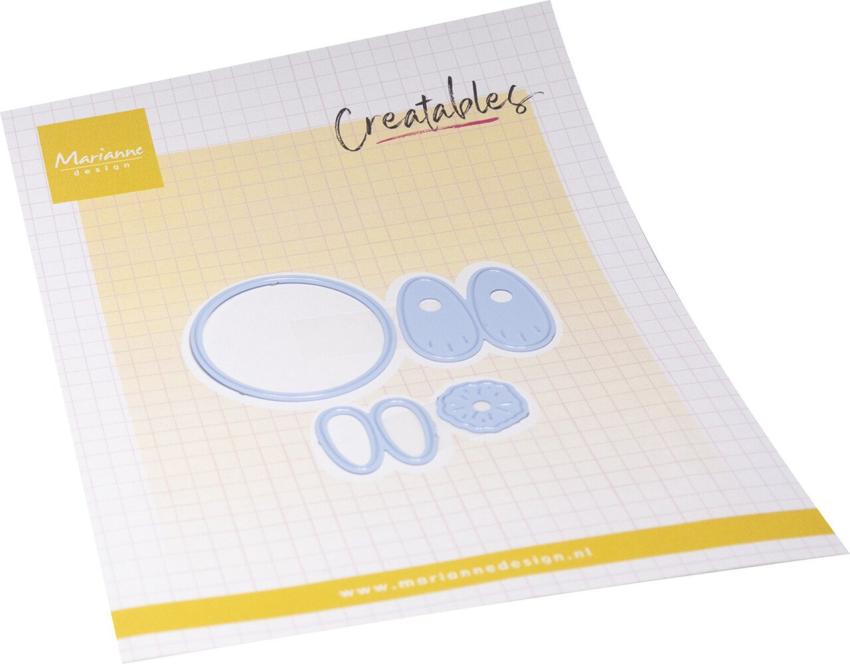 Marianne Design - Präge- und Stanzschablone "Bunny Pompom" Creatables Dies