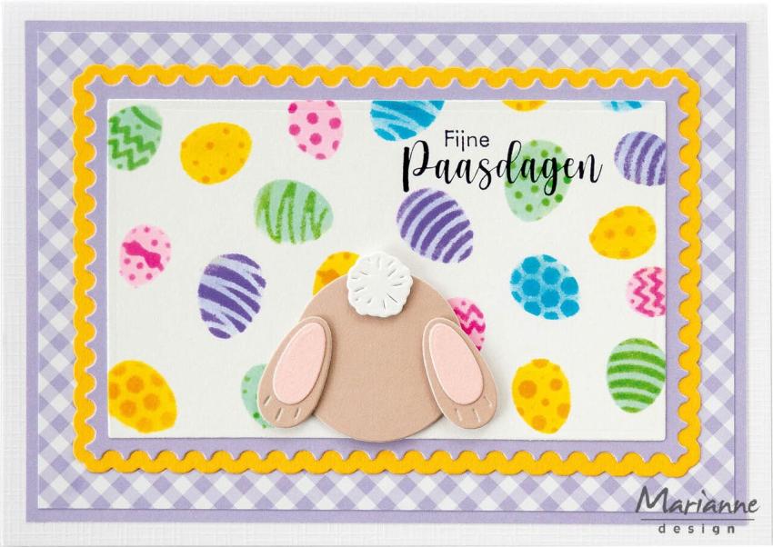Marianne Design - Präge- und Stanzschablone "Bunny Pompom" Creatables Dies
