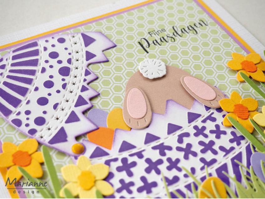 Marianne Design - Präge- und Stanzschablone "Bunny Pompom" Creatables Dies