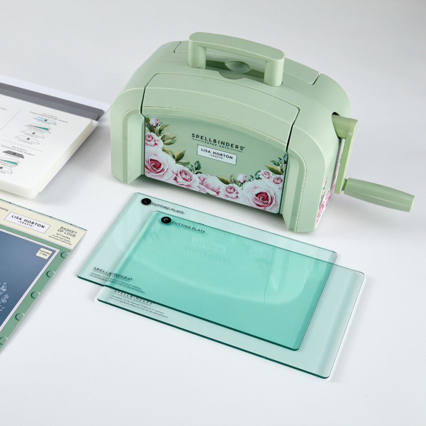 Spellbinders - Platinum SIX Die Cutting & Embossing Machine - Special Edition Sage Green by Lisa Horton Crafts