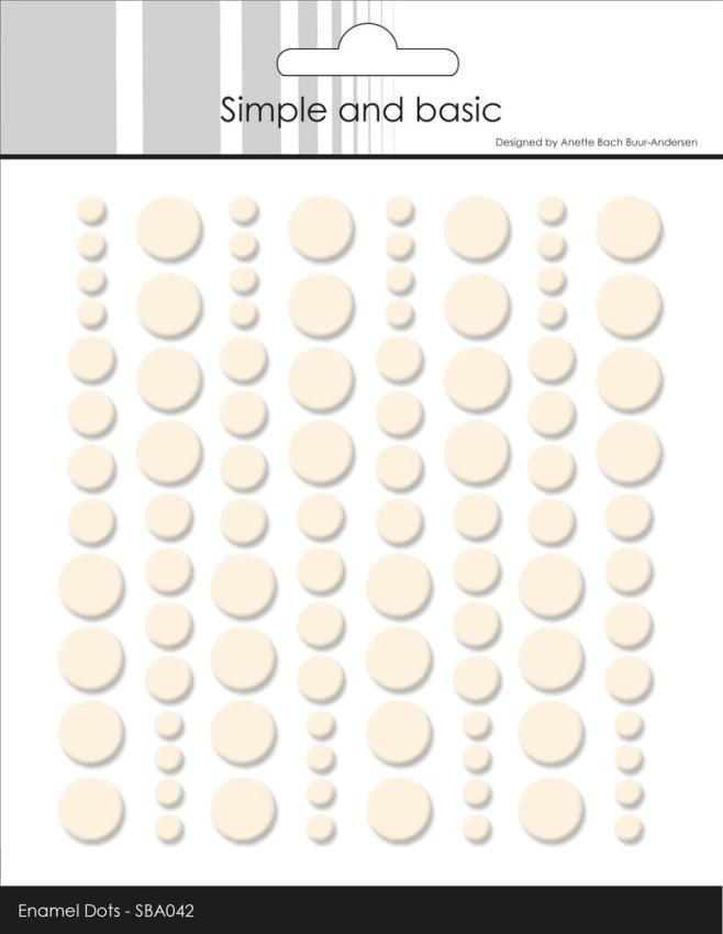 Simple and Basic - Adhesive Enamel Dots "Nougat"