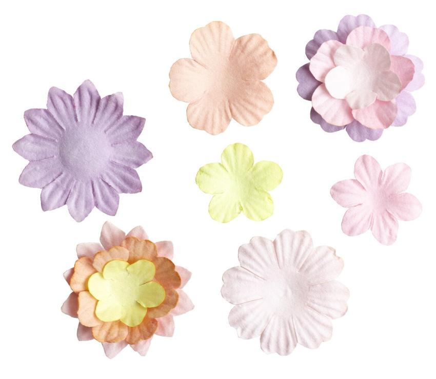 Studio Light - Papier Blumen "Pastel" Paper Flowers
