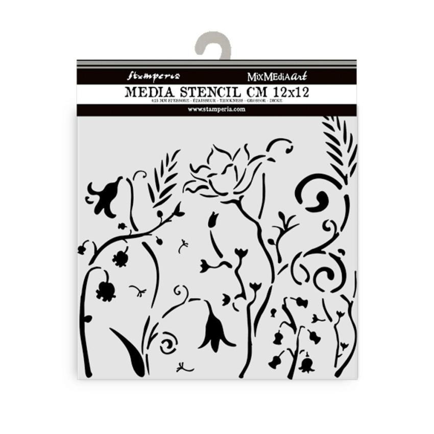 Stamperia - Schablone 12x12cm "Flowers" Stencil