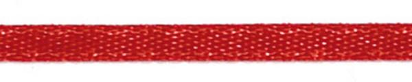 Satinband, rot, Breite 3mm - Länge 10m