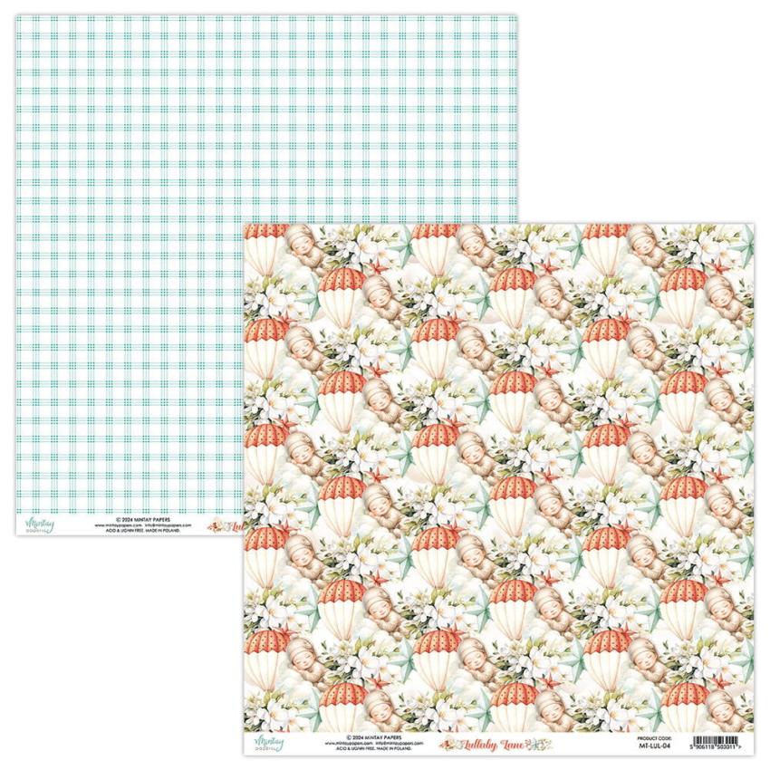 Mintay Papers - Designpapier "Lullaby Lane" Scrapbooking Paper Pad 12x12 Inch - 12 Bogen