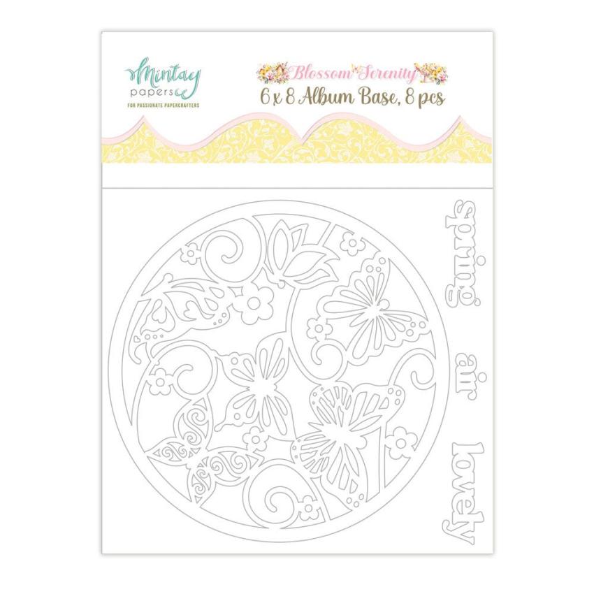 Mintay Papers "Blossom Serenity" Chipbaord Album Base 6x8 Inch