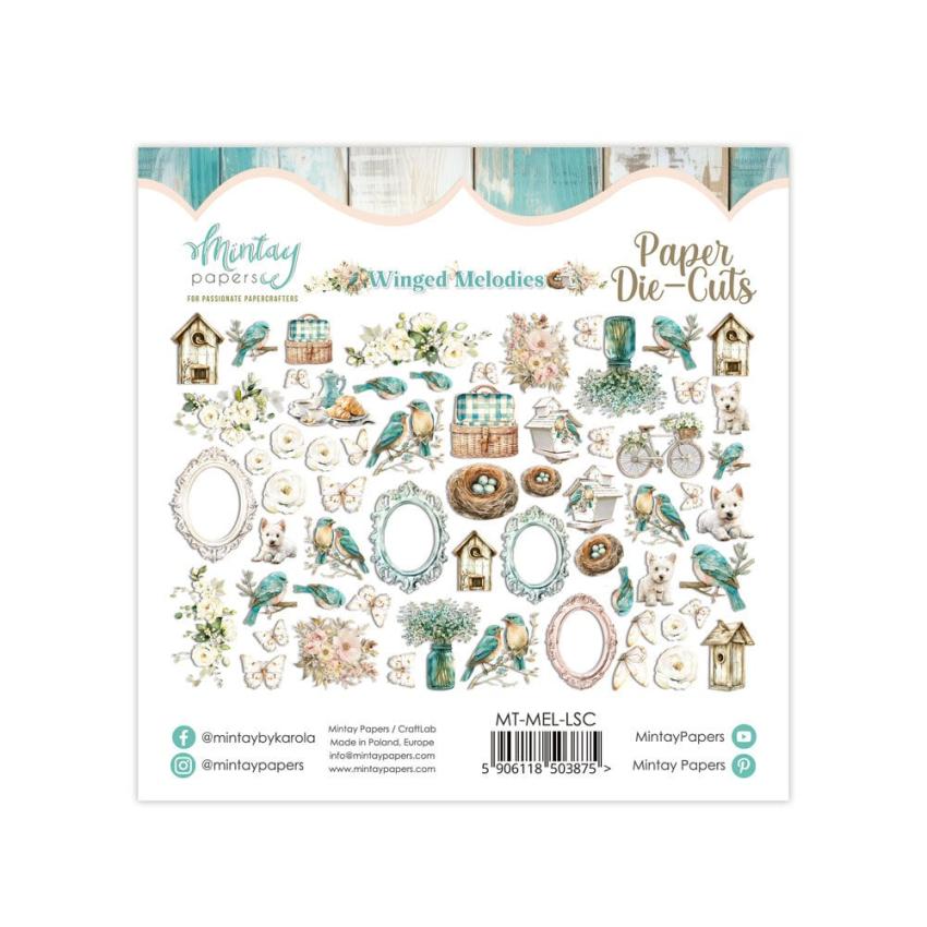 Mintay Papers - Stanzteile "Winged Melodies" Die Cuts