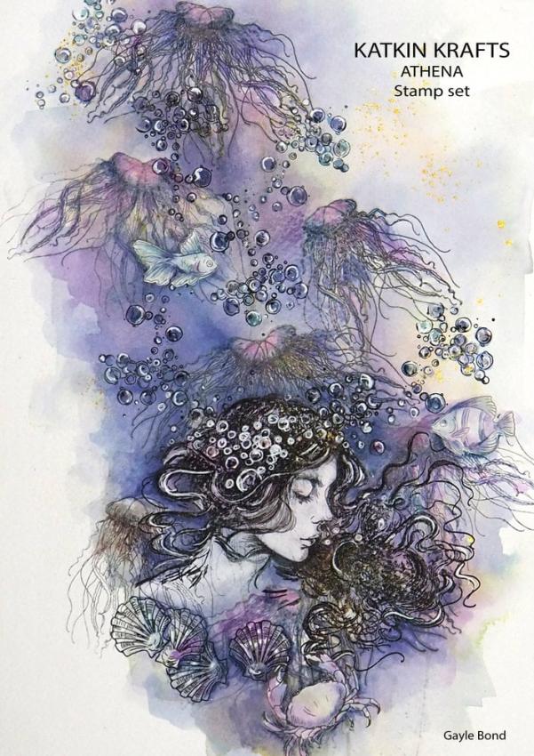 Katkin Krafts - Stempelset "Athena" Clear Stamps