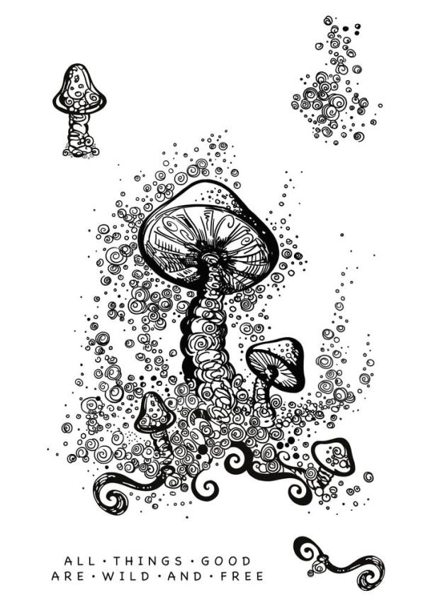 Katkin Krafts - Stempelset "Champignon" Clear Stamps