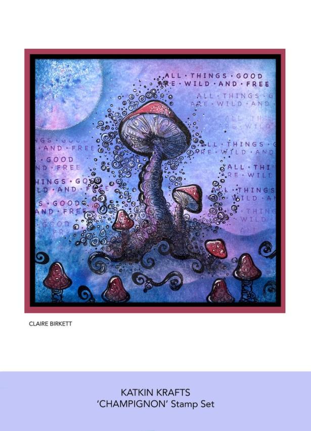 Katkin Krafts - Stempelset "Champignon" Clear Stamps
