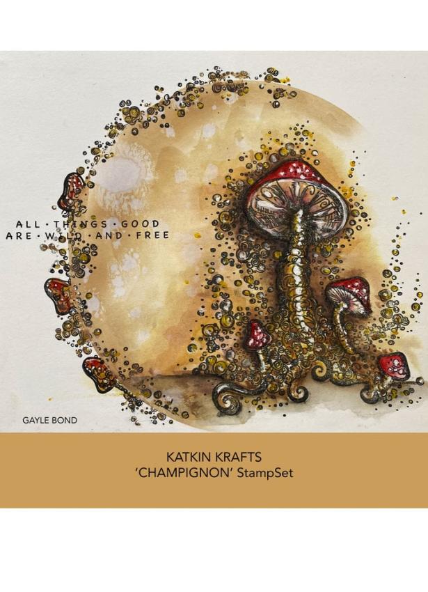 Katkin Krafts - Stempelset "Champignon" Clear Stamps