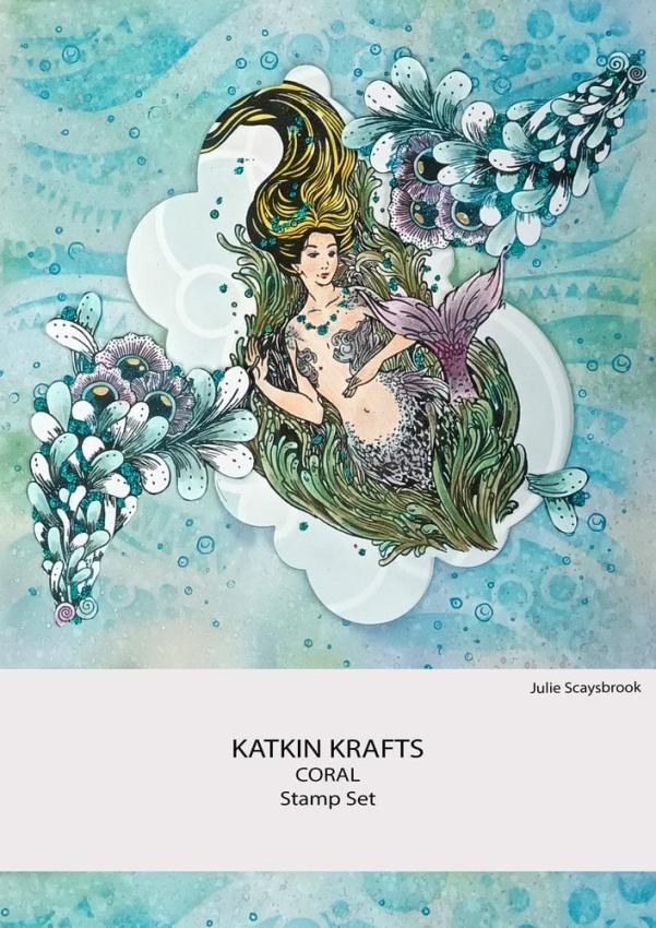Katkin Krafts - Stempelset "Coral" Clear Stamps