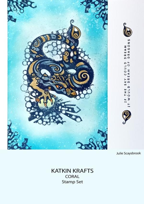 Katkin Krafts - Stempelset "Coral" Clear Stamps