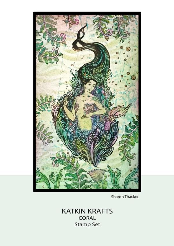 Katkin Krafts - Stempelset "Coral" Clear Stamps