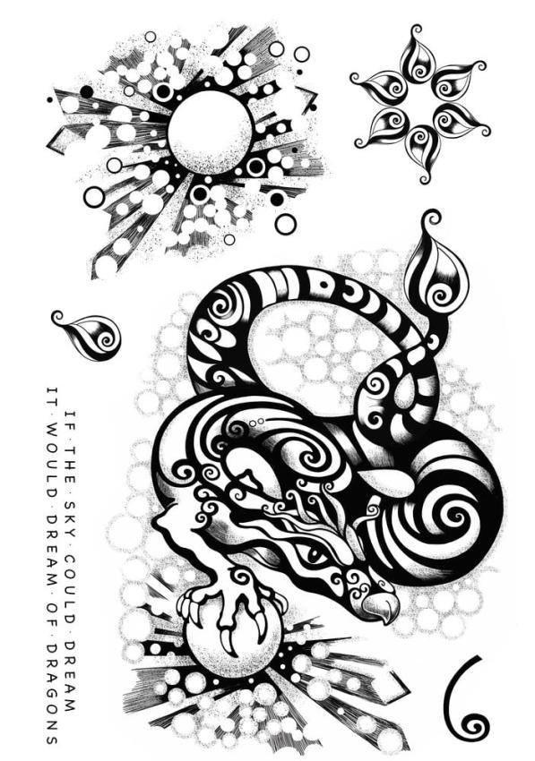 Katkin Krafts - Stempelset "Dark Smoke" Clear Stamps