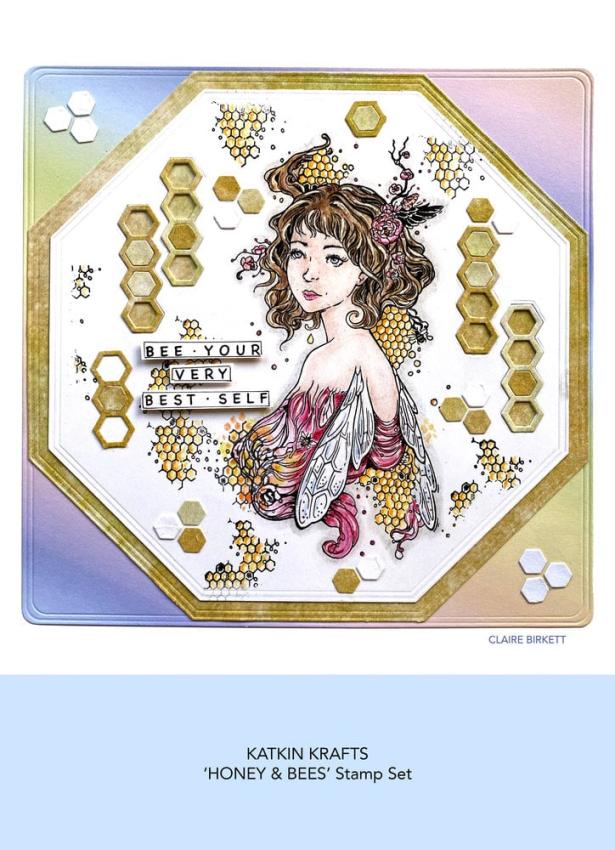 Katkin Krafts - Stempelset "Honey & Bees" Clear Stamps