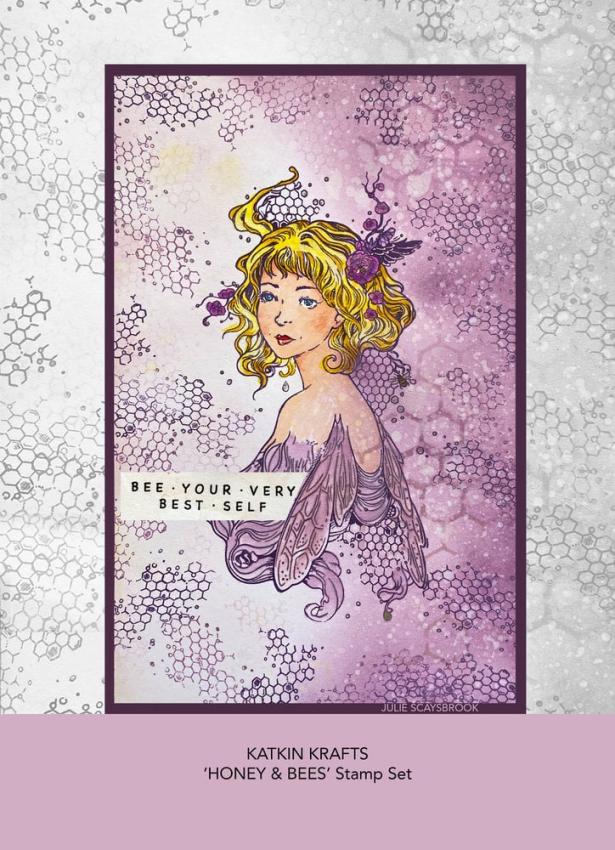 Katkin Krafts - Stempelset "Honey & Bees" Clear Stamps