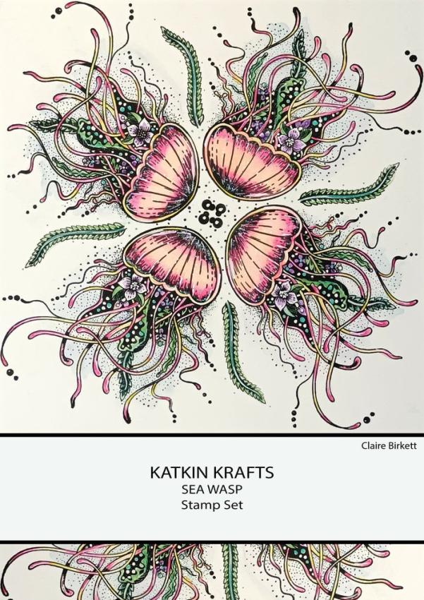 Katkin Krafts - Stempelset "Sea Wasp" Clear Stamps