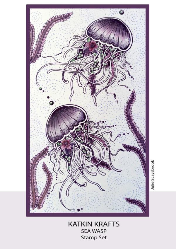 Katkin Krafts - Stempelset "Sea Wasp" Clear Stamps