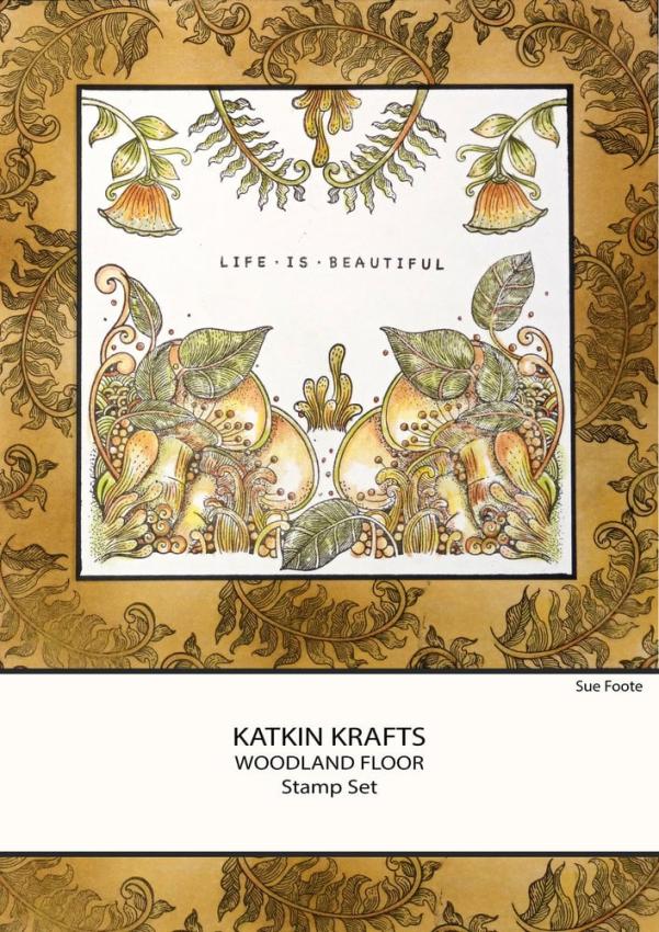 Katkin Krafts - Stempelset "Woodland Floor" Clear Stamps