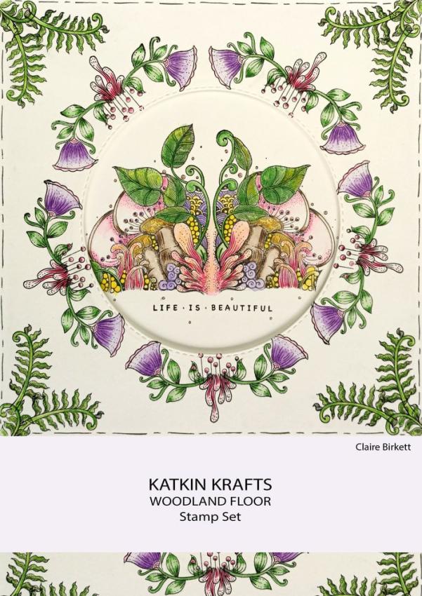 Katkin Krafts - Stempelset "Woodland Floor" Clear Stamps