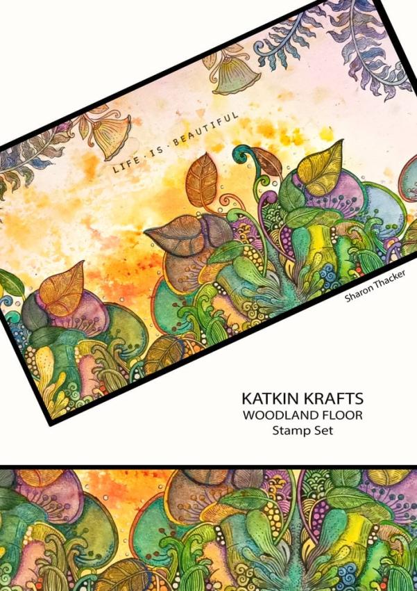 Katkin Krafts - Stempelset "Woodland Floor" Clear Stamps