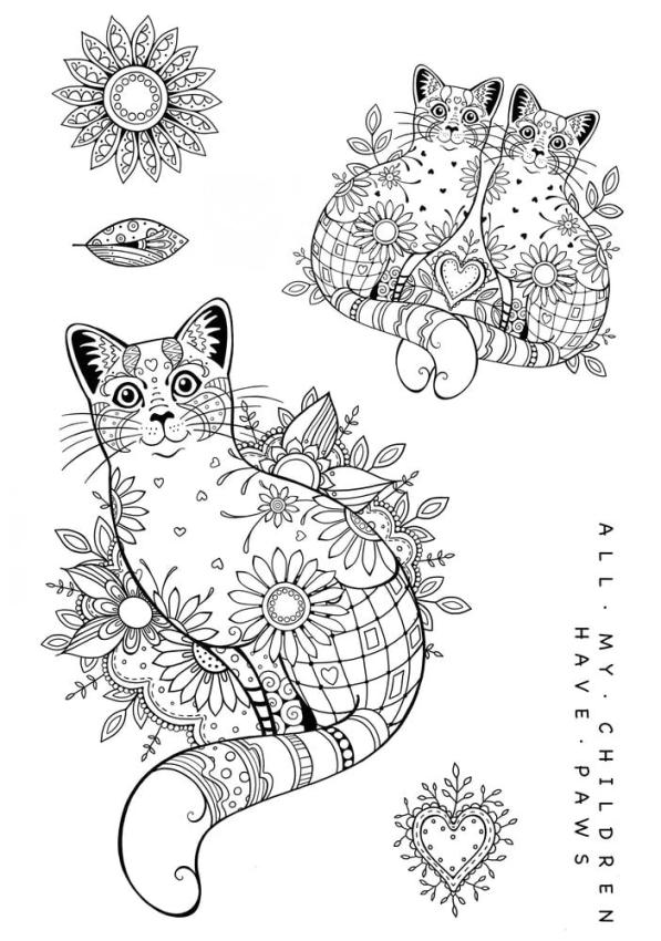 Katkin Krafts - Stempelset "Sitting Pretty" Clear Stamps