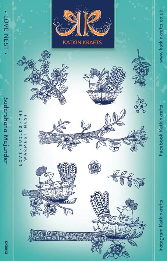 Katkin Krafts - Stempelset "Love Nest" Clear Stamps